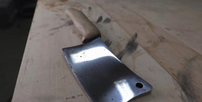 Restoring a completely rusty kitchen cleaver