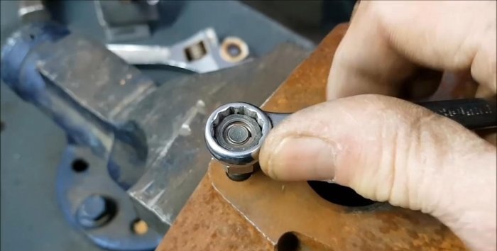 The most effective way to remove a broken stud