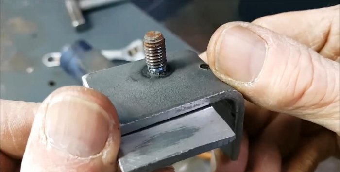 The most effective way to remove a broken stud