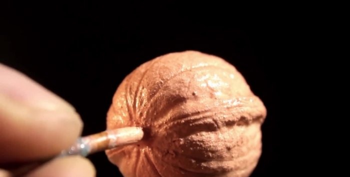 Copper deposition on non-metallic objects