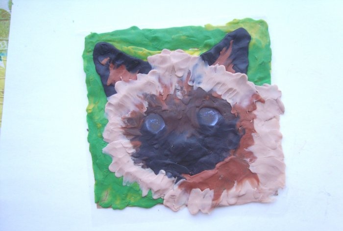 Plasticine painting