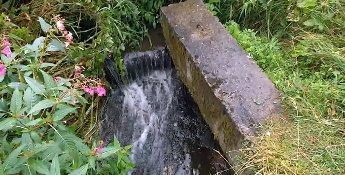 Homemade hydroelectric power station from an old washing machine