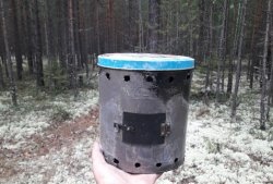 Camping primus stove for a cauldron