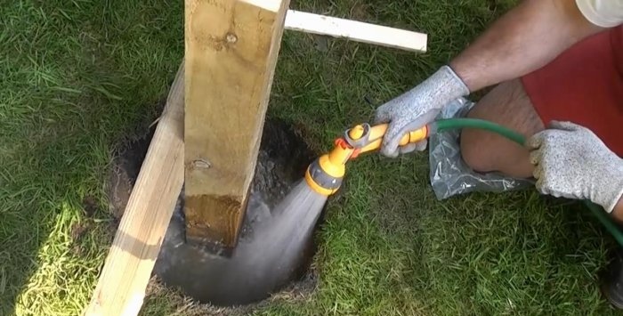 A quick way to install poles