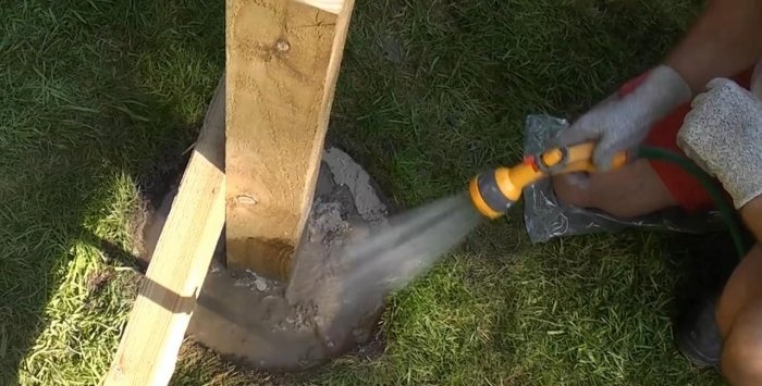 A quick way to install poles