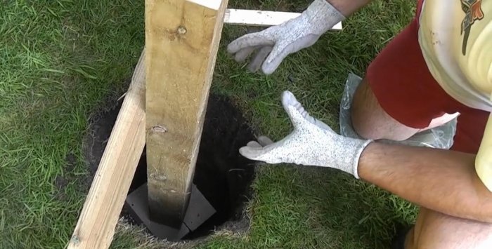 A quick way to install poles