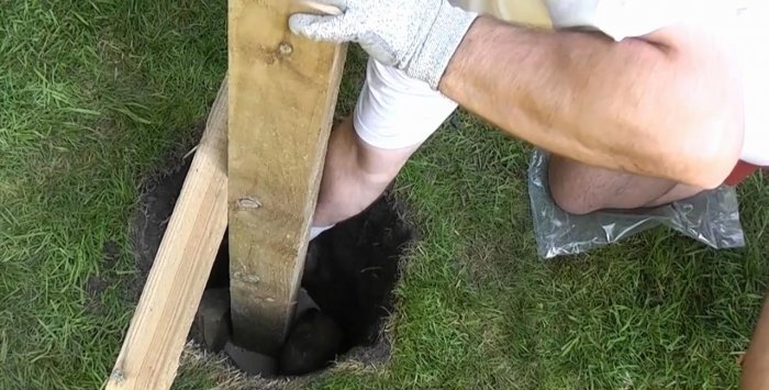 A quick way to install poles