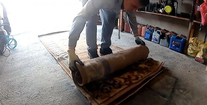 Homemade punching bag