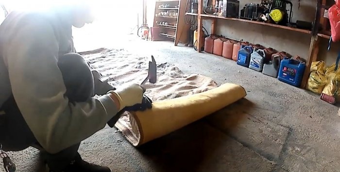 Homemade punching bag