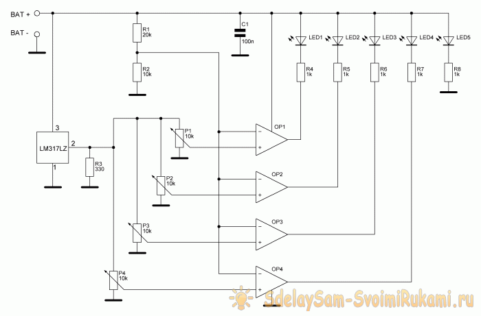 Universal battery low indicator