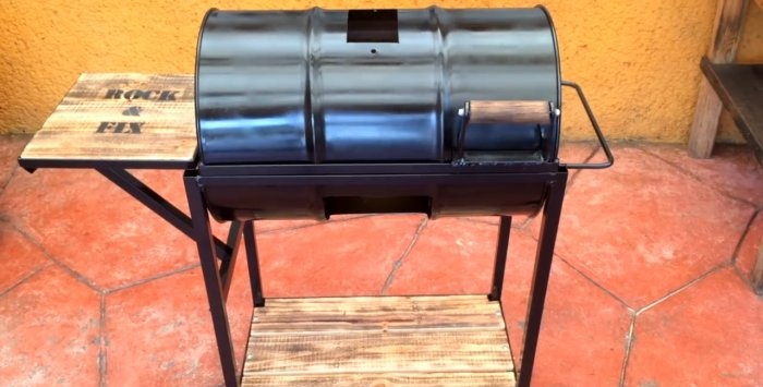 Full Size Metal Barrel Grill