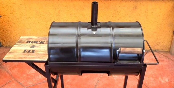 Full Size Metal Barrel Grill