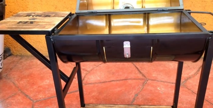 Full Size Metal Barrel Grill