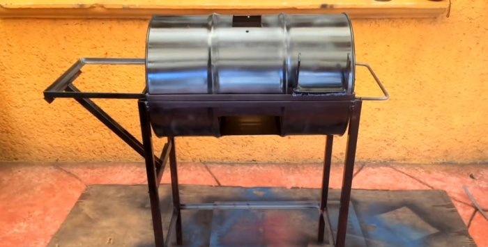 Full Size Metal Barrel Grill