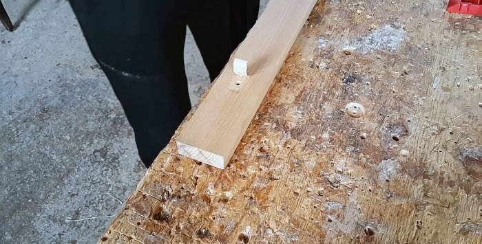 How to hide a self-tapping screw in wood