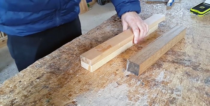 How to hide a self-tapping screw in wood