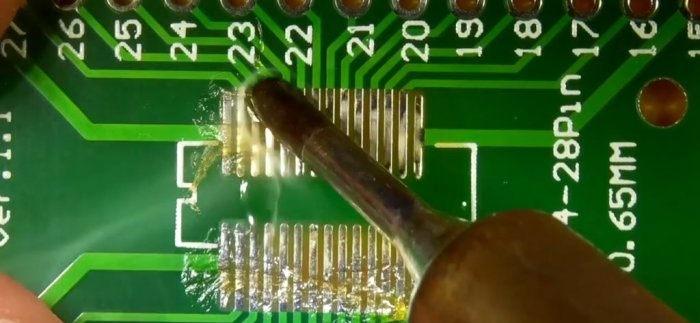 How to solder SMD elements manually