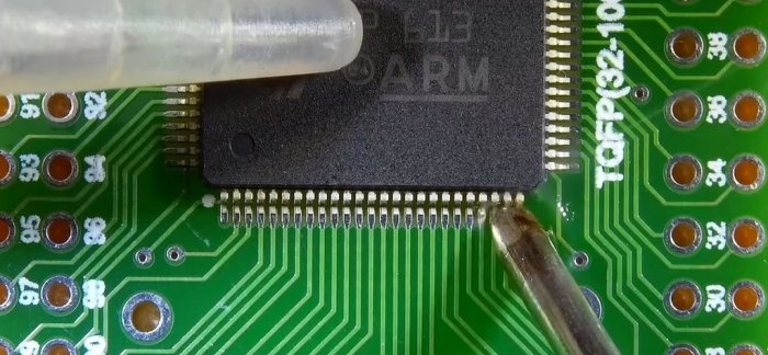 How to solder SMD elements manually