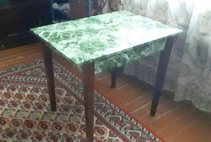 Restoration of an old destroyed table