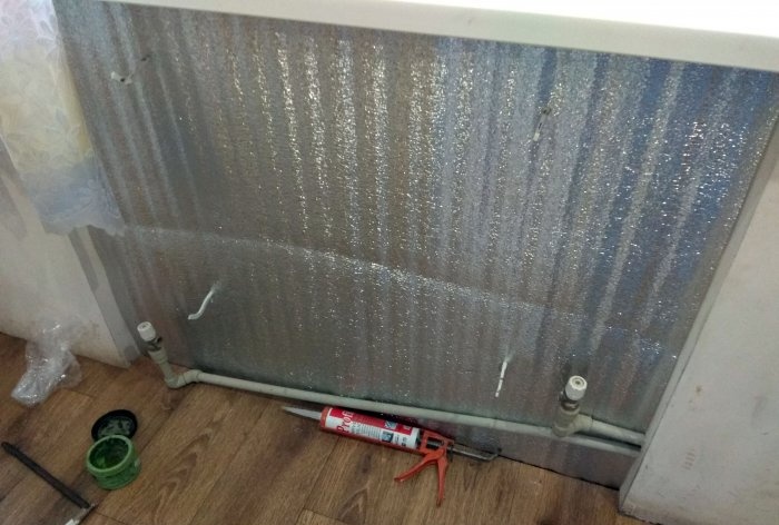 Replacement of radiators and individual sections in a private house