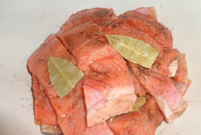 Lightly salted pink salmon - Step-by-step salting recipe