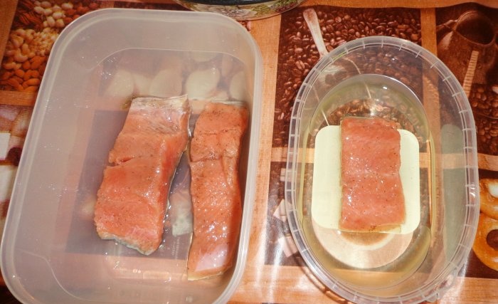 Lightly salted pink salmon - Step-by-step salting recipe