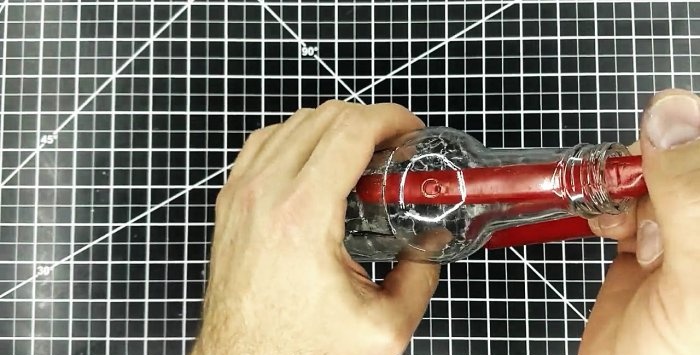 How to make any hole in a bottle using a soldering iron