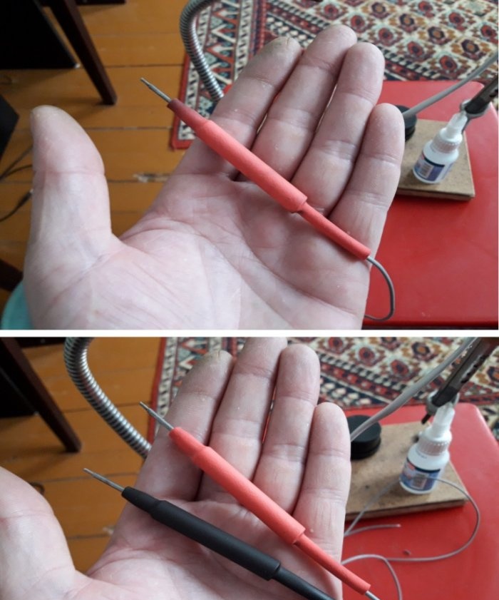 Homemade multimeter probes