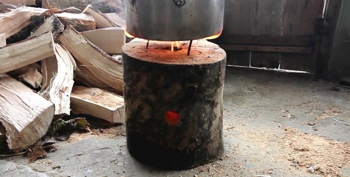 Super log stove burns for more than 6 hours