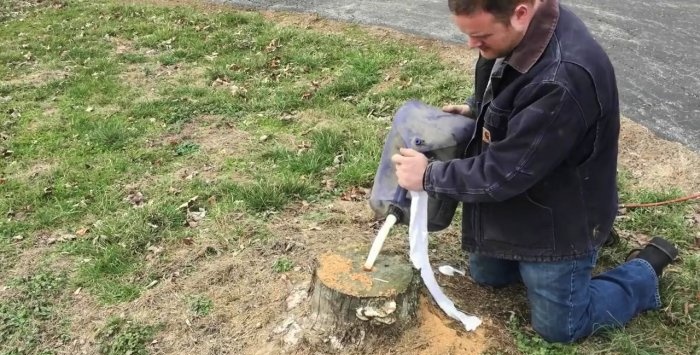 How to easily remove a stump without uprooting