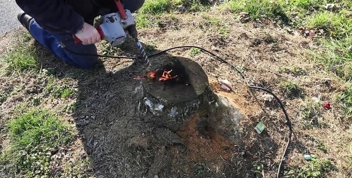 How to easily remove a stump without uprooting