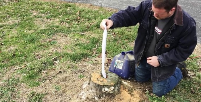 How to easily remove a stump without uprooting