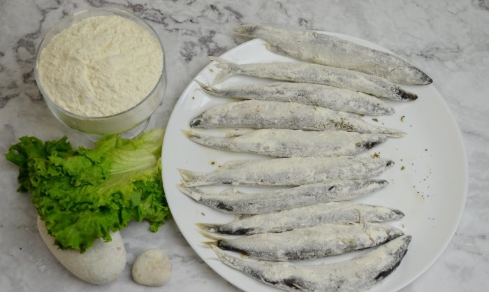 Capelin in the oven