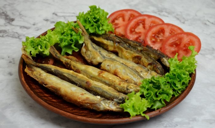 Capelin in the oven