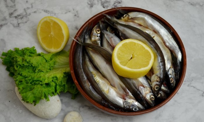 Capelin in the oven