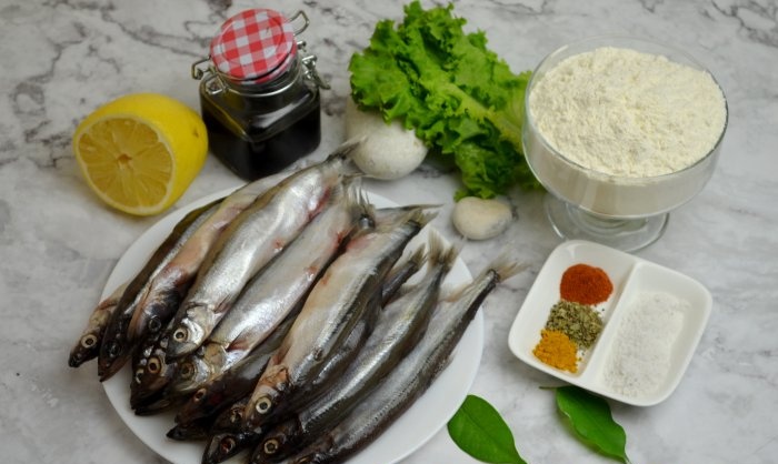 Capelin in the oven