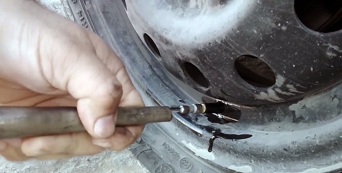 Replacing the valve in 20 seconds without removing the wheel