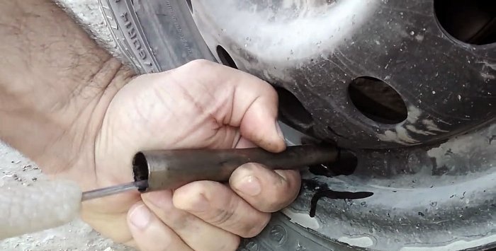 Replacing the valve in 20 seconds without removing the wheel