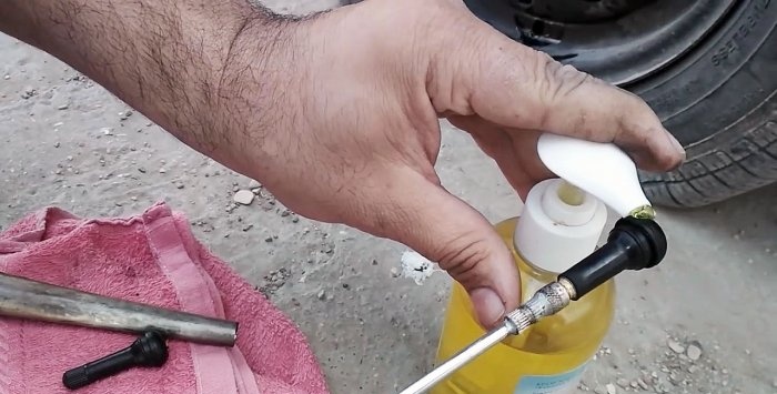 Replacing the valve in 20 seconds without removing the wheel