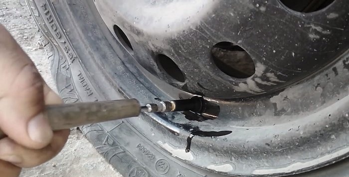 Replacing the valve in 20 seconds without removing the wheel