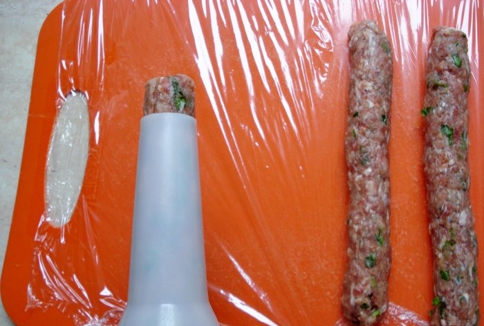 Homemade sausages without casing