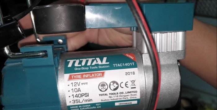 Come realizzare un ricevitore per un compressore da 12 V da un estintore