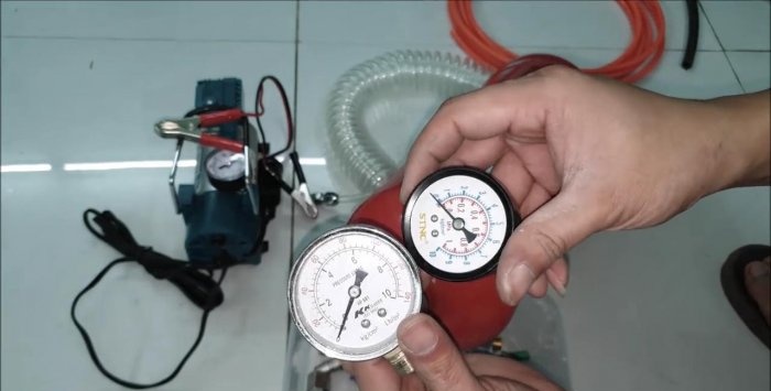 Come realizzare un ricevitore per un compressore da 12 V da un estintore