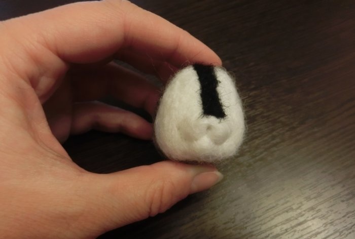 Felted raccoon wool