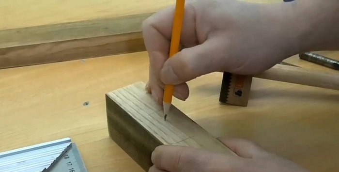 Making a tenon socket using a drilling machine