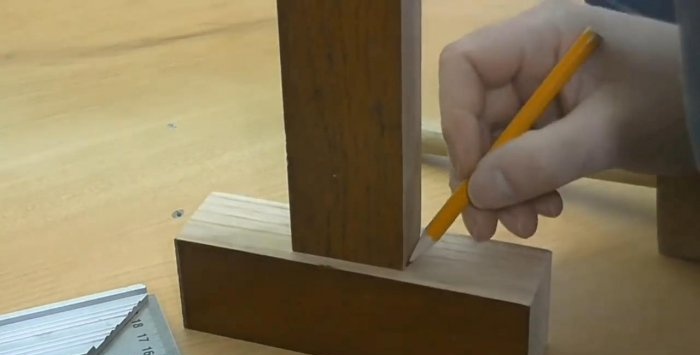 Making a tenon socket using a drilling machine