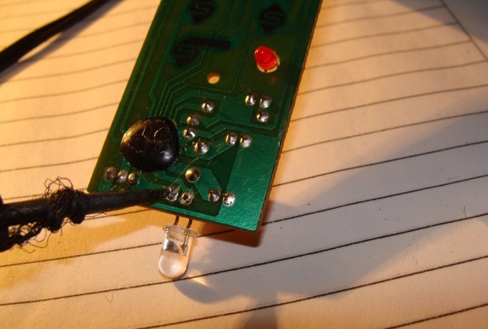 Replacing the IR diode in the remote control increases the control range