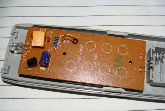 Replacing the IR diode in the remote control increases the control range