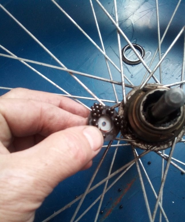 Disassembly, maintenance and assembly of the rear hub and ratchet of the bicycle wheel