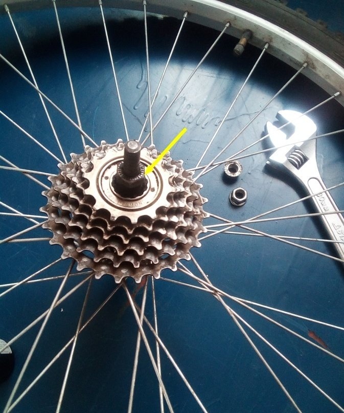 Disassembly, maintenance and assembly of the rear hub and ratchet of the bicycle wheel